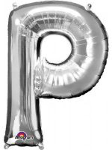 Picture of SILVER LETTER P FOIL BALLOON